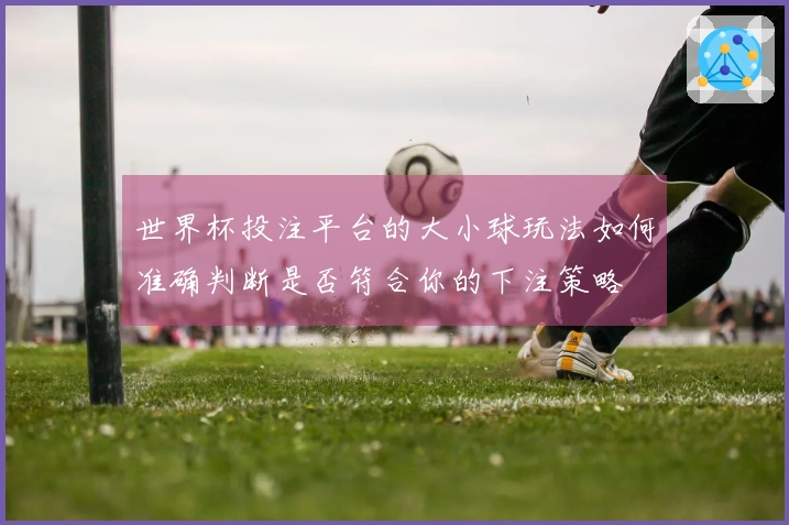 世界杯投注平台的大小球玩法如何准确判断是否符合你的下注策略